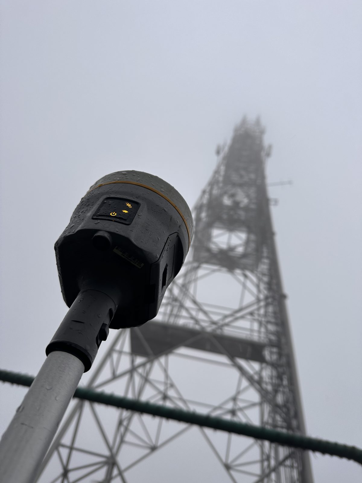 GNSS aparatura při zaměřování trasy